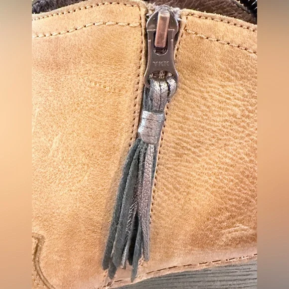 Dansko Tan Leather Ankle Boots – Size 39 (US 8.5–9) Comfort Wedge Booties - Picture 12 of 14